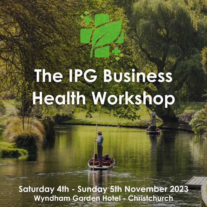 The IPG Business Health Workshop - Christchurch logo